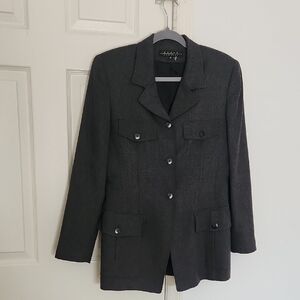 Behart New York Womans Gray Blazer Jacket Sz 10